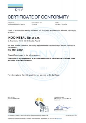 ISO 3834-2:2021
